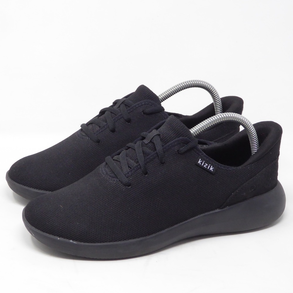 Kizik Madrid Womens Sneakers Black Madrid Eco-Friendly Slip-On Shoes 9 Wide - Picture 4 of 9
